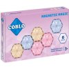 Coblo Magnetická stavebnica šesťuholníky 6 dielov Pastel