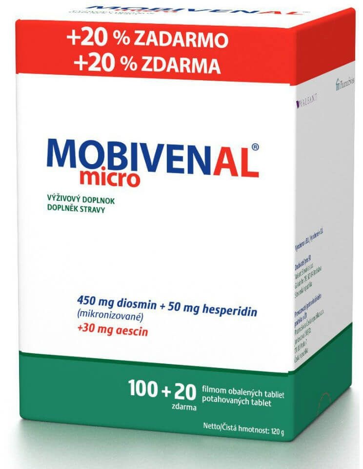 Mobivenal Micro 120 tabliet od 13,99 € - Heureka.sk