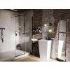 BESCO - Walk-in sprchovací kút VAYO BLACK - Farba rámu zásteny - Hliník čierny, Rozmer A - 100, Rozmer C - 200, Smer zatváranie - Univerzálny Ľavé / Pravé, Výplň - Číre bezpečnostné sklo - 8 mm BCVAYO