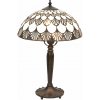 Vitrážová nočná lampa GOLDY Ø31*46