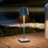 Sigor LED stolná lampa Nuindie pocket, modrá, IP54, stmievateľná - 4551001