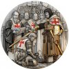 Strieborná minca 2 Oz Templárski rytieri 62,2 g