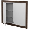 Dreja Dvojdverová zrkadlová skrinka GRID GA2OE 90 - D25 Teak