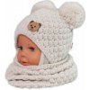 BABY NELLYS Pletený nákrčník / komínok - ecru, univerzální