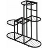 ModernHome ME-ATS24 Stojan na kvety 79 cm, 5 políc, kov, čierny