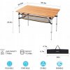 Kemping stôl KING CAMP Bamboo 100 x 65 cm