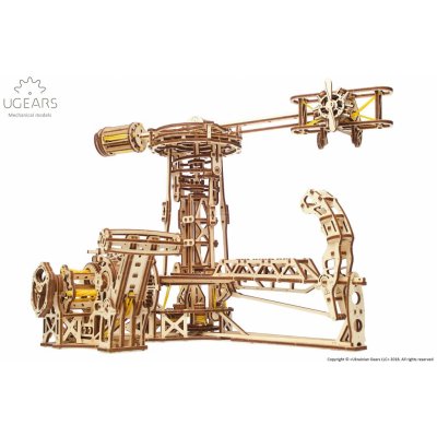 Ugears 3D puzzle Lokomotiva Letecký simulátor 726 ks