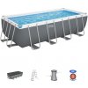 Rámový bazén Power Steel 488x244x122 sivý 16x8FT BESTWAY 6v1 - 56670