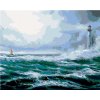 ZUTY Maľovanie podľa čísel MAJÁK V OCEÁNE Rámovanie vypnuté plátno na rám Rozmer 80x100 cm