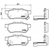 BREMBO Sada brzdových platničiek kotúčovej brzdy P28025