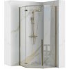 Rea Diamond Gold, päťuholníkový sprchový kút 90 x 90 cm, 6mm číre sklo, zlatá lesklá, REA-K4904