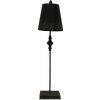 Clayre & Eef Čierna antik stolná kovová lampa Filla - Ø 20*75 cm E27/max 1*60W - Clayre & Eef