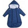Kombinézka s kapucňou do autosedačky, kočíka Lux Baby Nellys ®prošívaná - granát, 56 (1-2m)