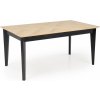 HALMAR Jedálenský stôl rozkladací EDMONDO BLACK čierna/dub prírodný drevo 160-240 cm x 75 cm x 90 cm