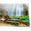 Sablio Plagát Posedenie pri vodopáde - 90x60 cm