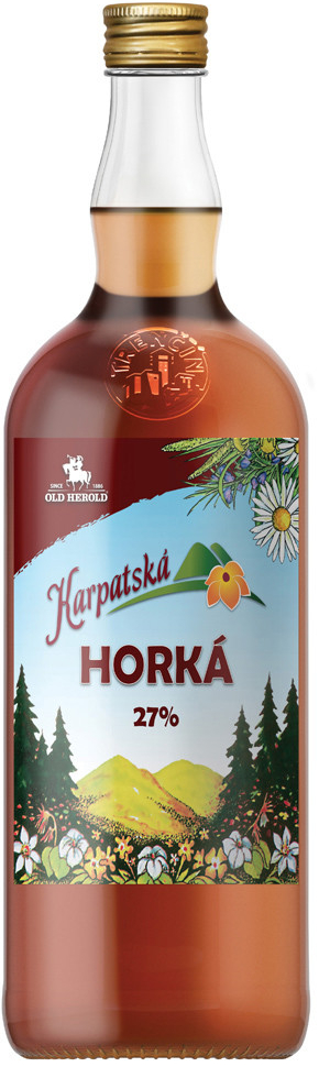 Karpatská horká 27% 1 l (čistá fľaša)