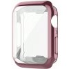 Silikónové pouzdro s ochranou displeja pre Apple Watch series SE/6/5/4 (44 mm) Farva: Ružová