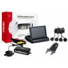 Asistenty parkovania TFT02 4,3 s kamerou HD-502-IR 4-senzorové, čierne GOLD Amio