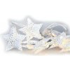 Vianočné osvetlenie Solight reťaz - hviezdy kovové, biele, 10LED, 1m, 2x AA, IP20 (1V224)