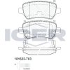 Sada brzdových platničiek kotúčovej brzdy ICER BRAKES 181622-703