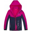 Dievčenská softshellová bunda, zateplená - Wolf B2267, ružová / tmavo modrá Farba: Modrá tmavo, Veľkosť: 152-158