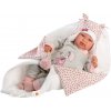 Llorens 84460 NEW BORN - realistická bábika bábätko so zvukmi a mäkkým látkovým telom 44cm