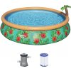 Bestway 57416 - Rýchlosadzovací bazén - Paradise Palms (457x84cm) vrátane krytu na bazén. Filtračné čerpadlo bazén