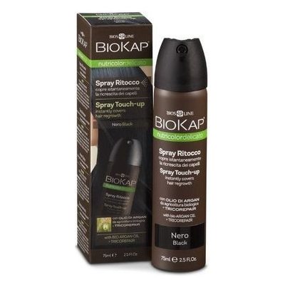 Biokap Nutricolor Delicato Spray Touch Up - Čierna - 75 ml