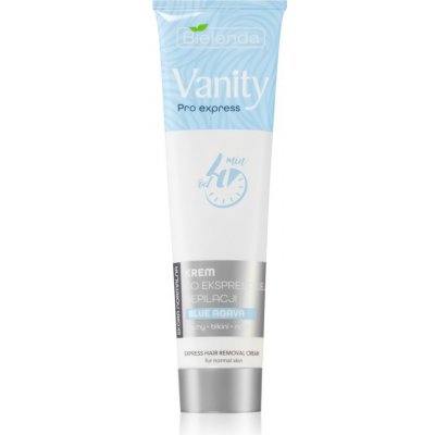 Bielenda Vanity Pro Express depilačný krém na ruky, podpazušie a triesla pre suchú pokožku Blue Agava 75 ml