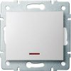 Kanlux LOGI 25078 Jednopólový vypínač s LED 10AX - 250V~,biely