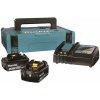 MAKITA Súprava Li-Ion LXT 18V 2× akumulátor 6,0 Ah BL1860B + nabíjačka DC18RC + Makpac 198116-4