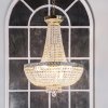 Luster Maytoni Bella, zlatá farba, krištáľ, Ø 50 cm - DIA750-TT50-WG
