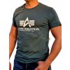 Alpha Industries Basic T-Shirt Navy Green tričko pánske Farba: zelená, Veľkosť: S