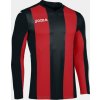 Joma Futbalový dres s dlhým rukávom PISA RED-BLACK L/S Veľkosť: XXL/3XL