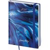 Diár Vario denný A5 14,3x20,5 cm s gumičkou Matragi Blue 2026