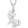 SOFIA strieborný prívesok mačka AEAP12178Z/R