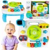 Majlo Toys Edukačný stolček s klavírom a volantom 2v1 Drive Table