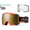 Snowboardové okuliare Smith Squad cinder chop up | cp sun black gold mir+clear 25/26 - Odosielame do 24 hodín