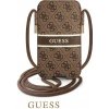 Guess PU 4G Printed Stripe Pouch S/M Brown