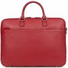 Veľká kožená taška na 17'' notebook Hexagona 469846 červená