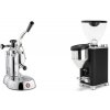 La Pavoni Stradivari Lusso + Rocket Espresso GIANNINO, black/chrome