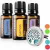 DoTERRA Trio + Aróma difuzér do auta Family tree of life 3 x 5 ml