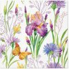 Servítky 20ks, Iris with Butterfly 33x33 cm
