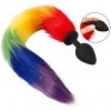 You2Toys Fluffy Tail (Rainbow), análny kolík s chvostom