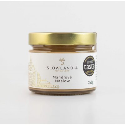 SLOWLANDIA Mandľové máslow 350 g