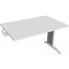 Hobis Pracovný stôl Flex, 120x75,5x80 cm, biely/kov