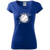 Baseball lopta v triku - Dámske tričko Pure - S ( Kráľovská modrá )