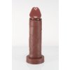 Twisted Beast Kane Realistic Brown malé, prémiové silikónové dildo 19,8 x 3,8–4,4 cm