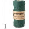 Manumi Macramé priadza stáčaná 3mm tmavo zelená - 1 ks