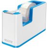 Leitz WOW Odvíječ pásky bílo-modrá / Na pásky do 19 mm x 33 m